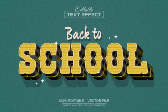 Back to School Retro Vintage Text Effect: A Designer's Take