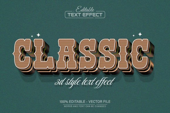 Classic 3D Retro Vintage Text Effect: Your Secret Weapon for Standout Design