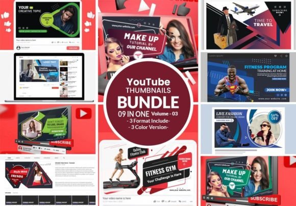 Creative YouTube Banner Bundle: Your Channel's First Impression