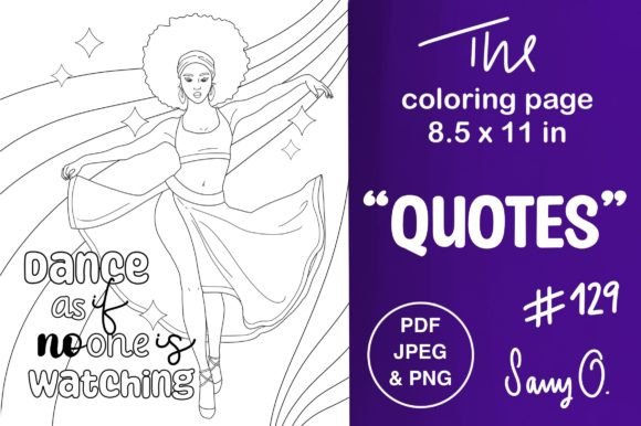 Dance as if No One is Watching: The Dance Quotes Dancer Afro Black Woman PNG