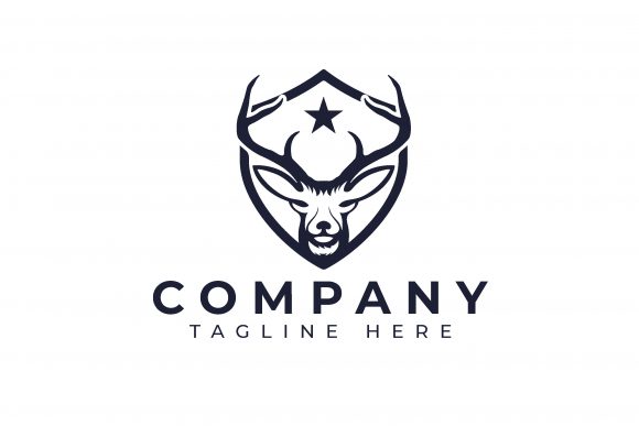 Deer Shield Logo Design: A Vector Asset for Your Brand Identity