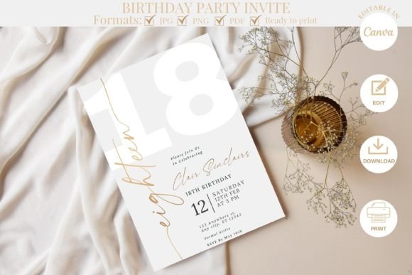 Elevate Your Celebration with an Elegant Birthday Invitation