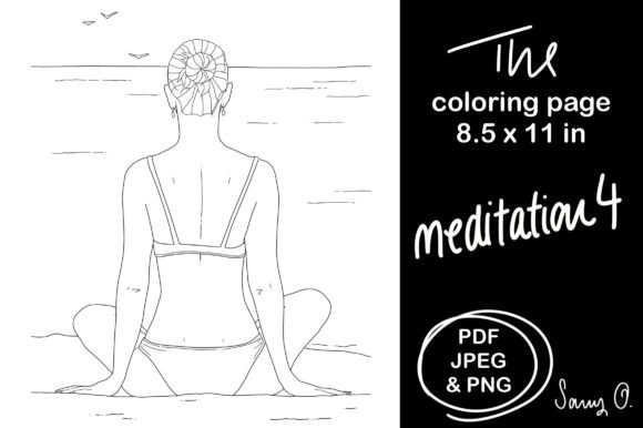 Embrace Summer Serenity: The Allure of Bikini Yoga Meditation Art
