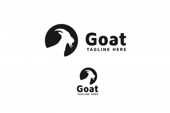 Goat Head Silhouette Logo Design: A Versatile Vector Asset