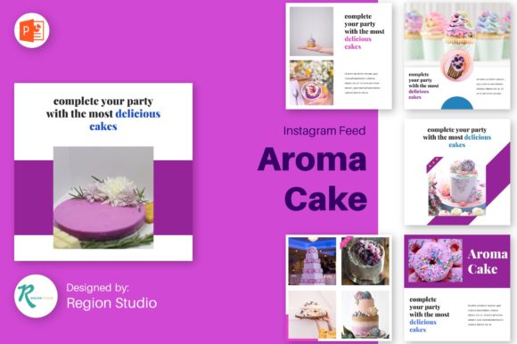Instagram Feed - Aroma Cake: A Template for Sweet Success
