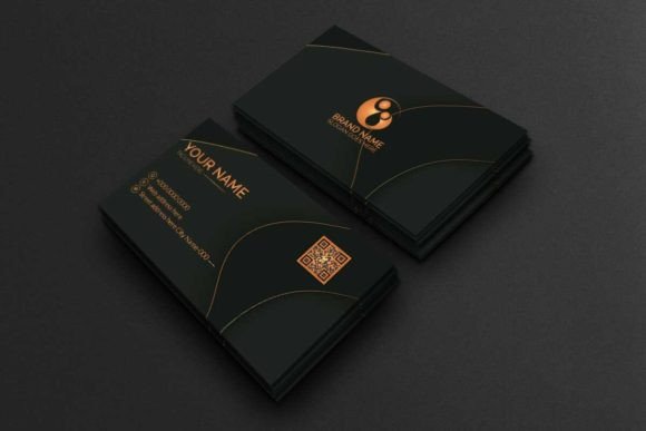 Mastering First Impressions with Luxury Dark Business Card 2023