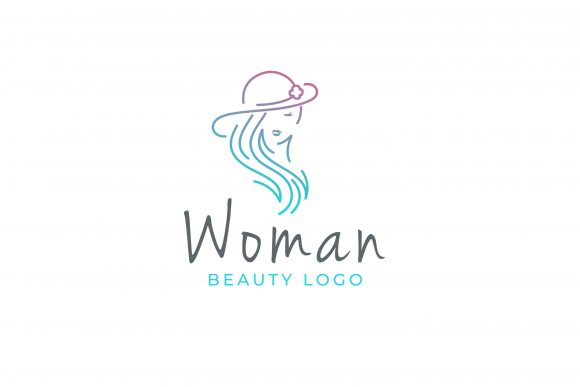 Monoline Woman with Hat Logo Design: A Versatile Vector Asset
