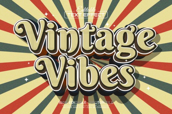 Vintage Vibes 3d Retro Text Effect: Bold Nostalgia for Modern Projects