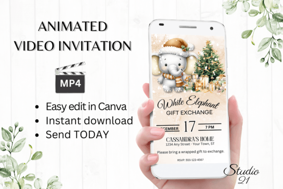 White Elephant Gift Exchange Invitation: Your Digital Party Starter