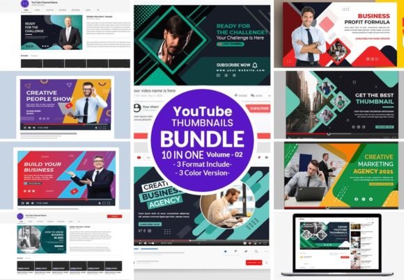 YouTube Social Banner Bundle: Elevate Your Channel's Visual Identity